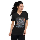Born Wild Unisex Short Sleeve V-Neck T-Shirt - Beyond T-shirts